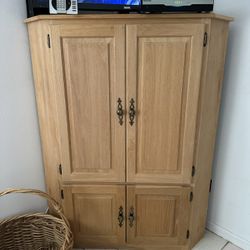 Wood Corner Entertainment Center 