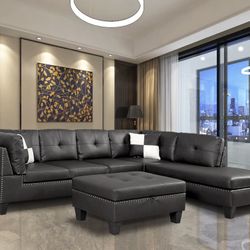 New Sectional And Ottoman 