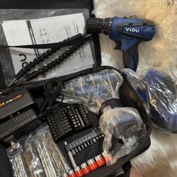 YIOU Cordless Drill,20V Power Drill Set & Tool Bag,Electric Screwdriver Driver Drill 