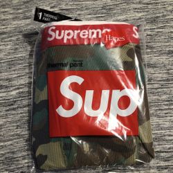 Supreme hanes thermal pants Woodland camo