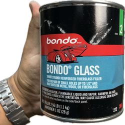 2.56 Lb NEW can of Bondo Glass 
