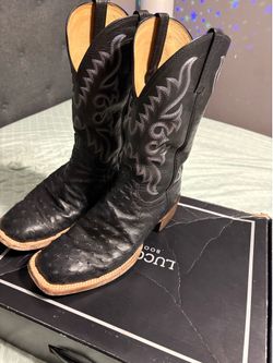 Luchesses Ostrich boots 9 1/2 Double E