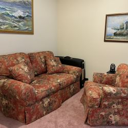 Floral Pink Couches