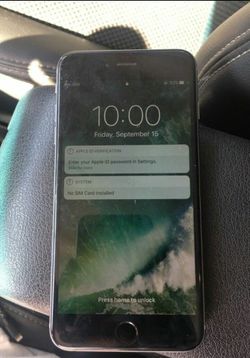 Iphone 6 plus locked
