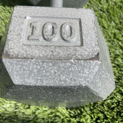 100 Lb Single Dumbbell