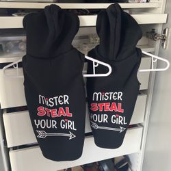 2 Doggie Sweaters With Hood Size Medium