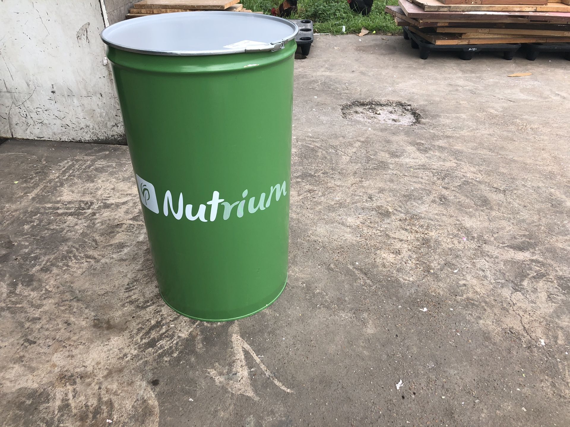 Food Grade 55 gallon Metal Open Top Drums with Lid and Lever Ring for