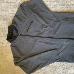 Oakley Outer shell Bomber Style Rain Jacket Size Large 