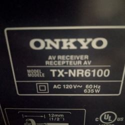Onkyo TX-NR6100 7.2 THX