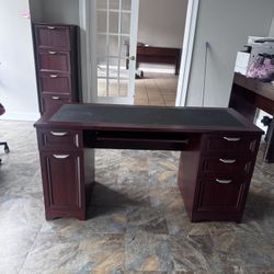 Office Desk With Matching File Cabinet 
