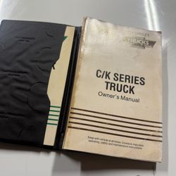 1990 C/K Owners Manual Obs Truck 