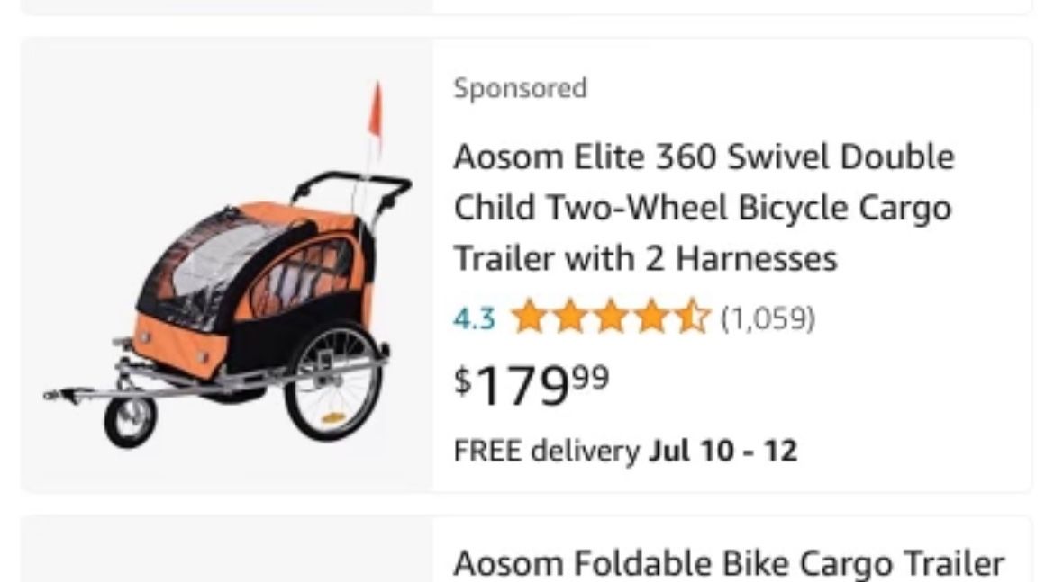 Bicycle Child Cargo Trailer