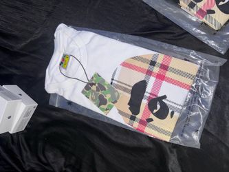 Burberry x bape shirt white