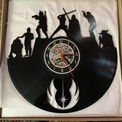 Star Wars Laser Carved Vinyl Record Wall Clock