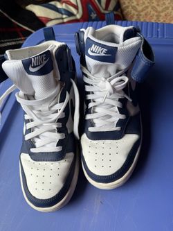 Nike High-Top Sneakers White and Navy