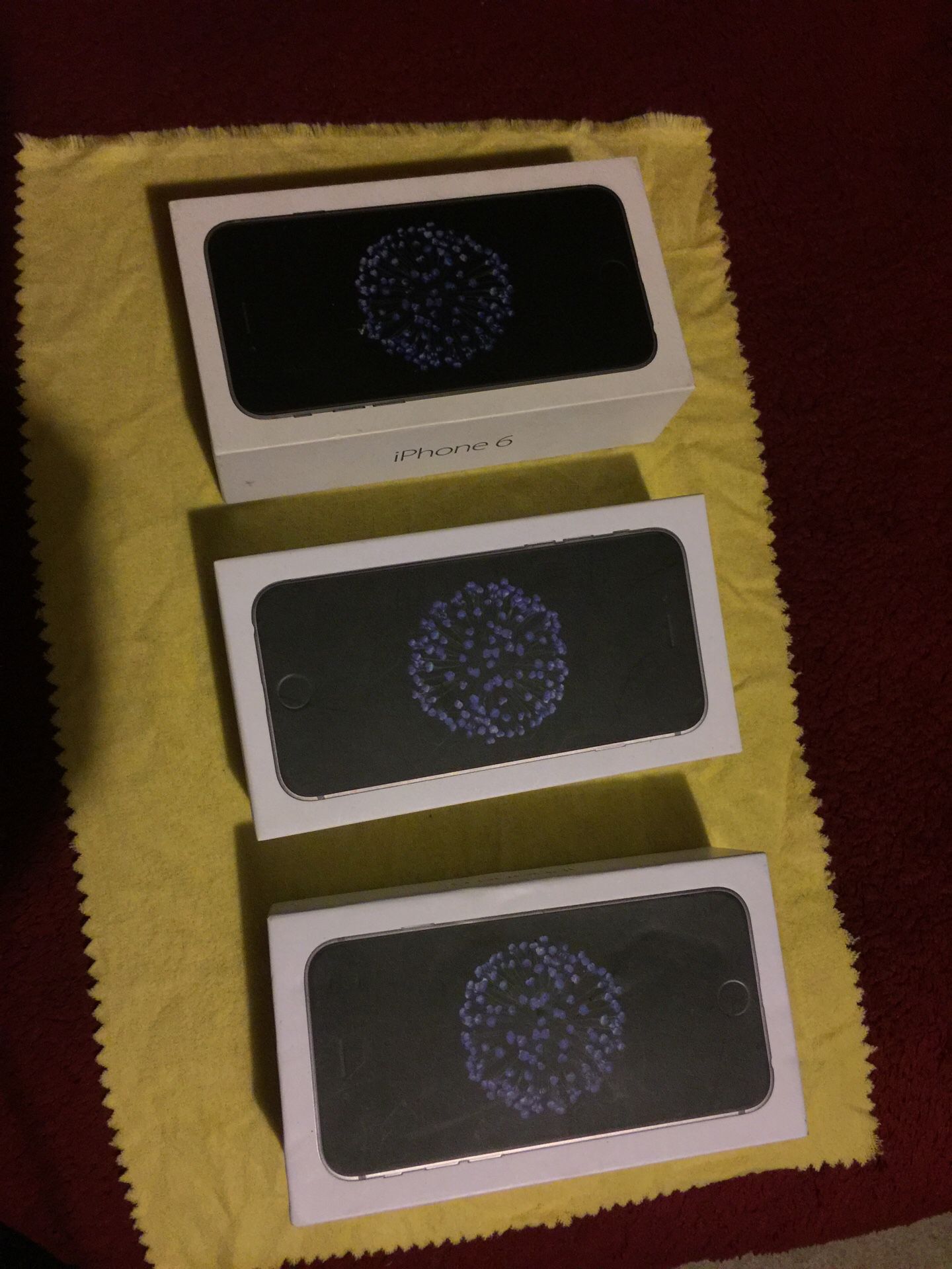 Empty brand new iPhone 6 Boxes(x3)