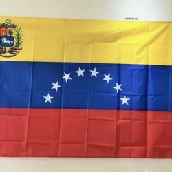 Bandera venezolana con escudo 3x5 ft  de Venezuela Escudo de armas 