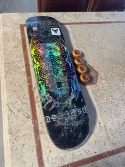 Used Creature Skateboard Deck 8.0 & Spitfire Formula 4 Classics Wheels with Bronson Bearings
