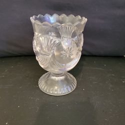 Antique EAPG Glass Horn Of Plenty Spooner