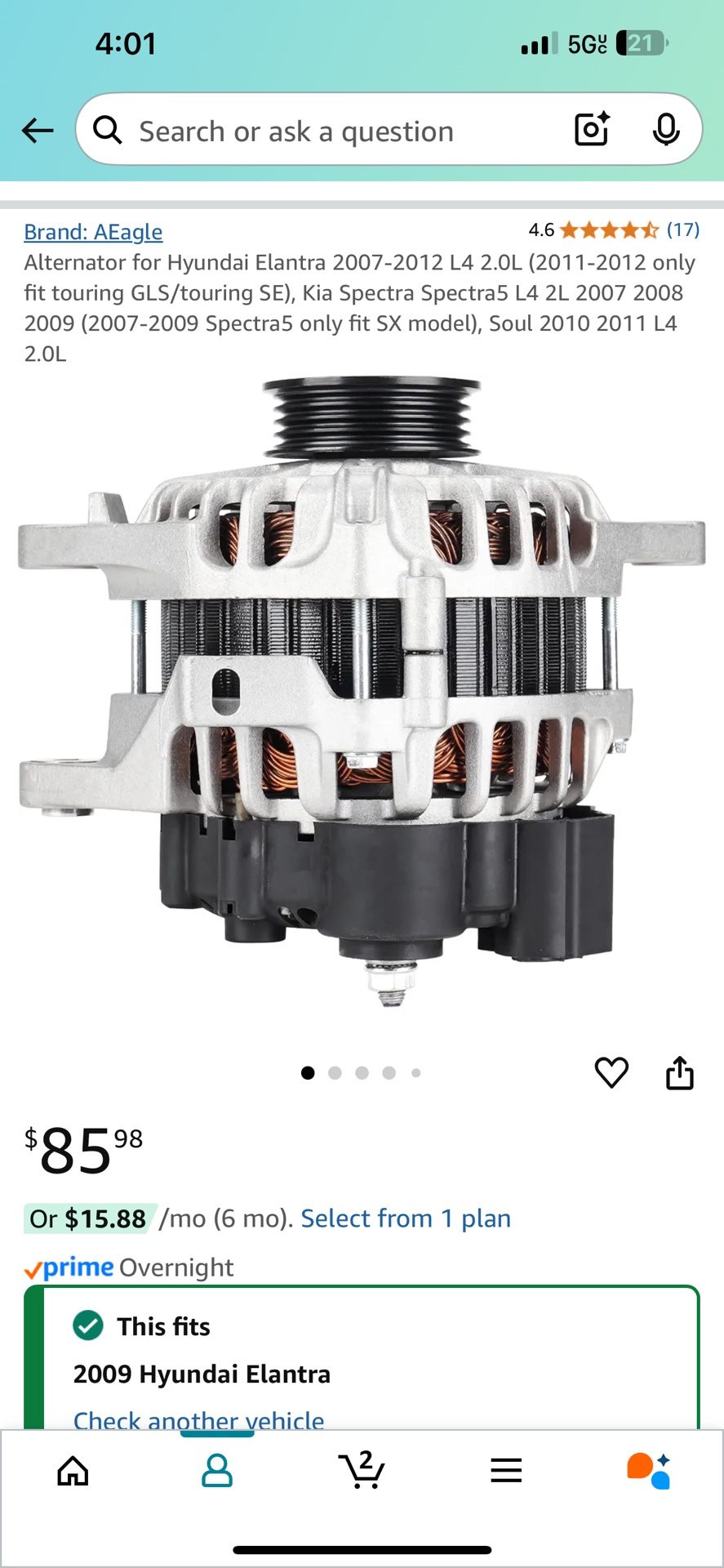 Alternator For Kia/ Hyundai
