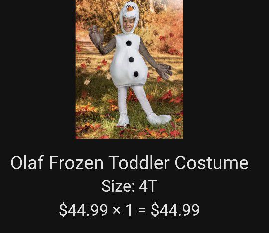 Olaf Costume (4T)