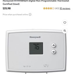 Honeywell RTH111B1024 Digital Non-Programmable Thermostat Certified (Used)  for Sale in Goodyear, AZ - OfferUp