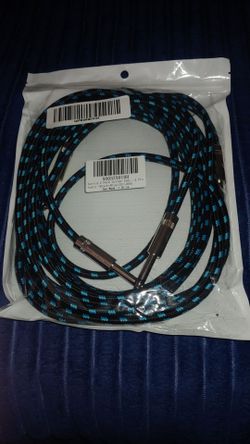 Sovvid 2 Pack Guitar Cable 10ft - Straight Instrument Cable Quarter Inch Cable