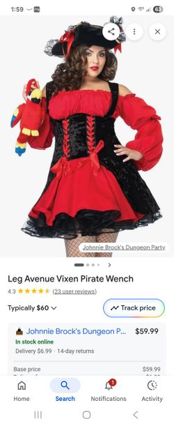 Woman Plus Size Vixian Pirate Costume