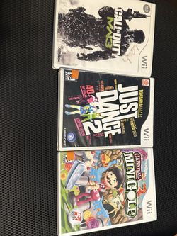 Nintendo Wii games 3 games