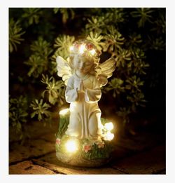 Angel Solar Garden Statue