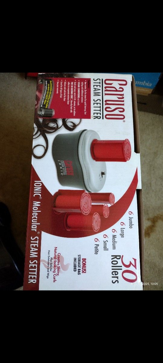 Hair beauty set Ionic Molecular Steam Setter 110V plugin electric 30 rollers including
Brand new Not used