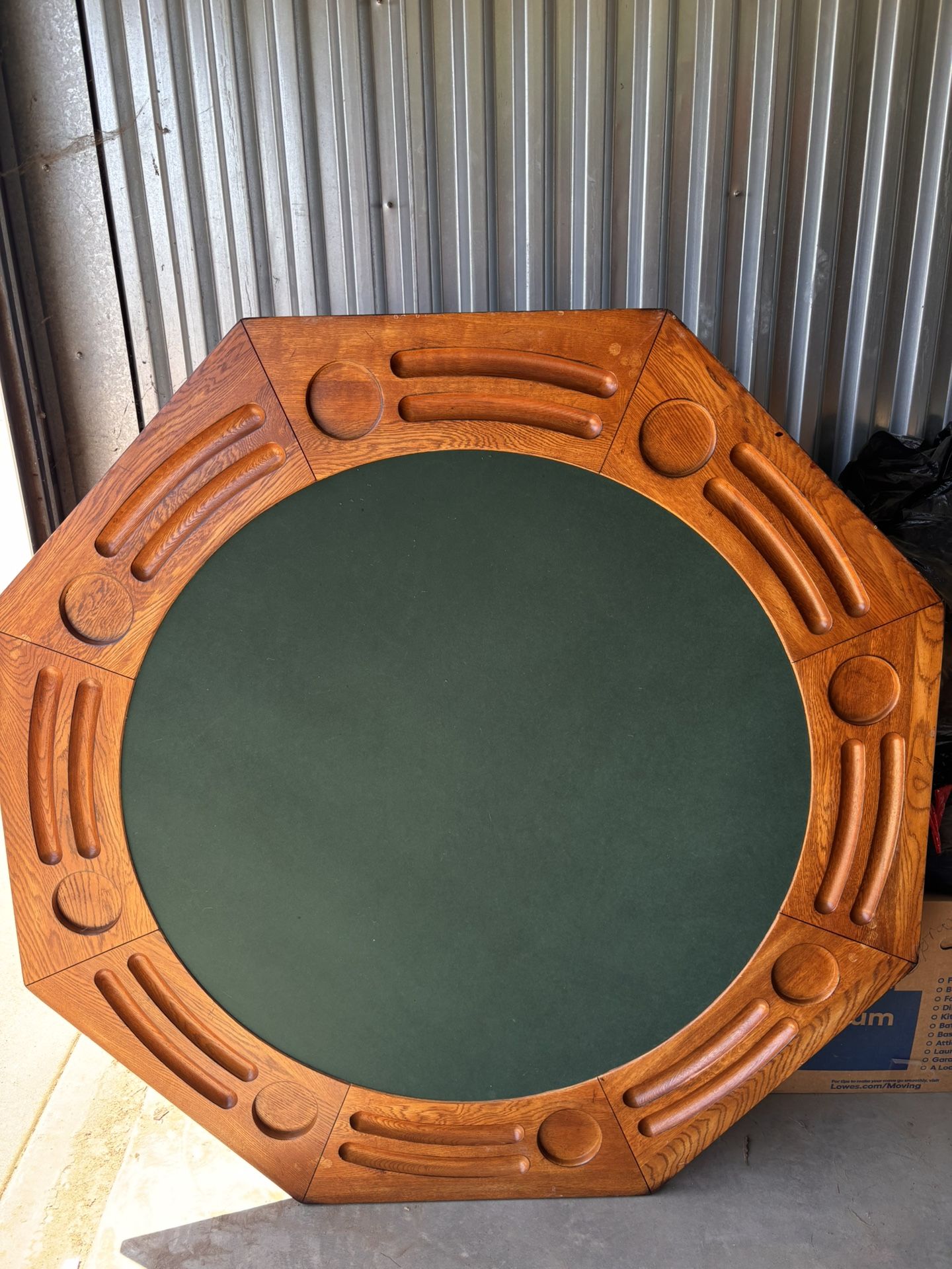 Reverse Oak Wood Poker/Dining Table