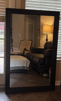 Ethan Allen Accent Mirror – Modern Black Makeover