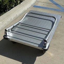 New In Box 36x24 Inch Platform 1600 Lbs Capacity Heavy Duty Commercial Grade Folds Foldable Flatbed Hand Truck Push Cart Dolly 