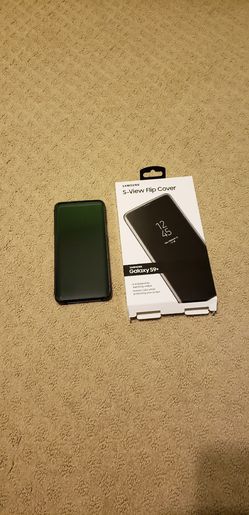 Samsung S-View Flip Cover Clear for Samsung Galaxy S9+ - Black