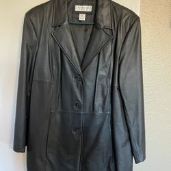 Women’s Preston & York Leather Jacket Size PL