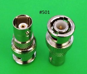 BNC Male to BNC Female Connector LOT of two #501