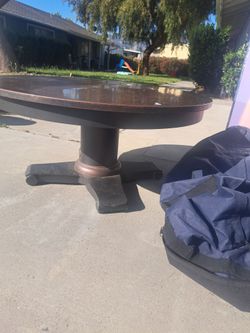 Copper top table