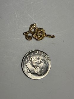 Yellow gold Rose pendant 154253-3
