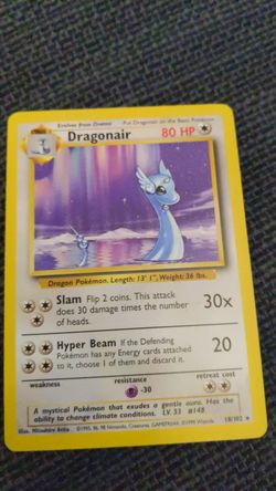 Dragonair pokemon card (original series)