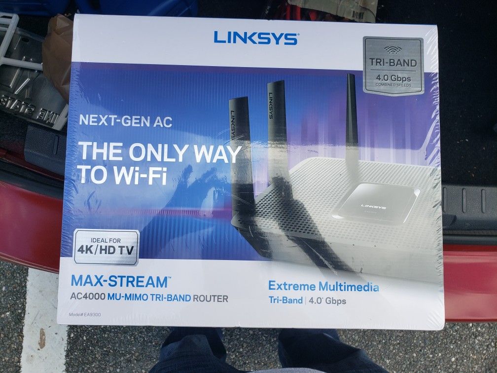 Brand new Linksys Max-Stream AC4000 MU-MIMO Wi-Fi Tri-Band Router