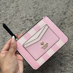 Victoria’s Secret pink wallet, keychain