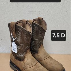 Ariat Work Boots Sz 7.5 D SOFT ROUND TOE