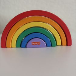 Fisher Price Wooden Rainbow Stack