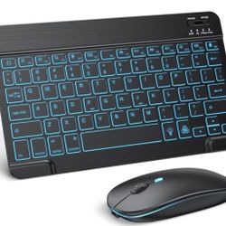 TECURS Bluetooth Keyboard And Mouse Combo For iPad