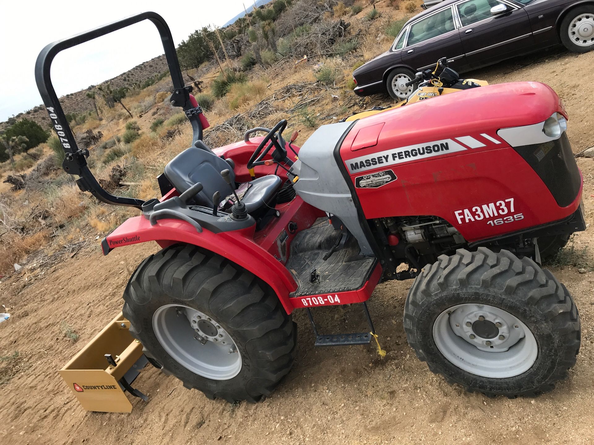 tractor for dirt level on property