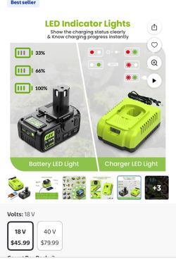 Ryobi Battery & Charger 18 V