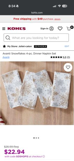 Snowflake Napkins