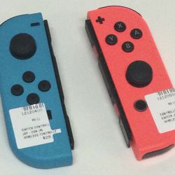 Neon Red / Blue Wireless Nintendo Joy-con Controllers 