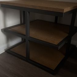 Arhaus side table Maple Wood Finish 